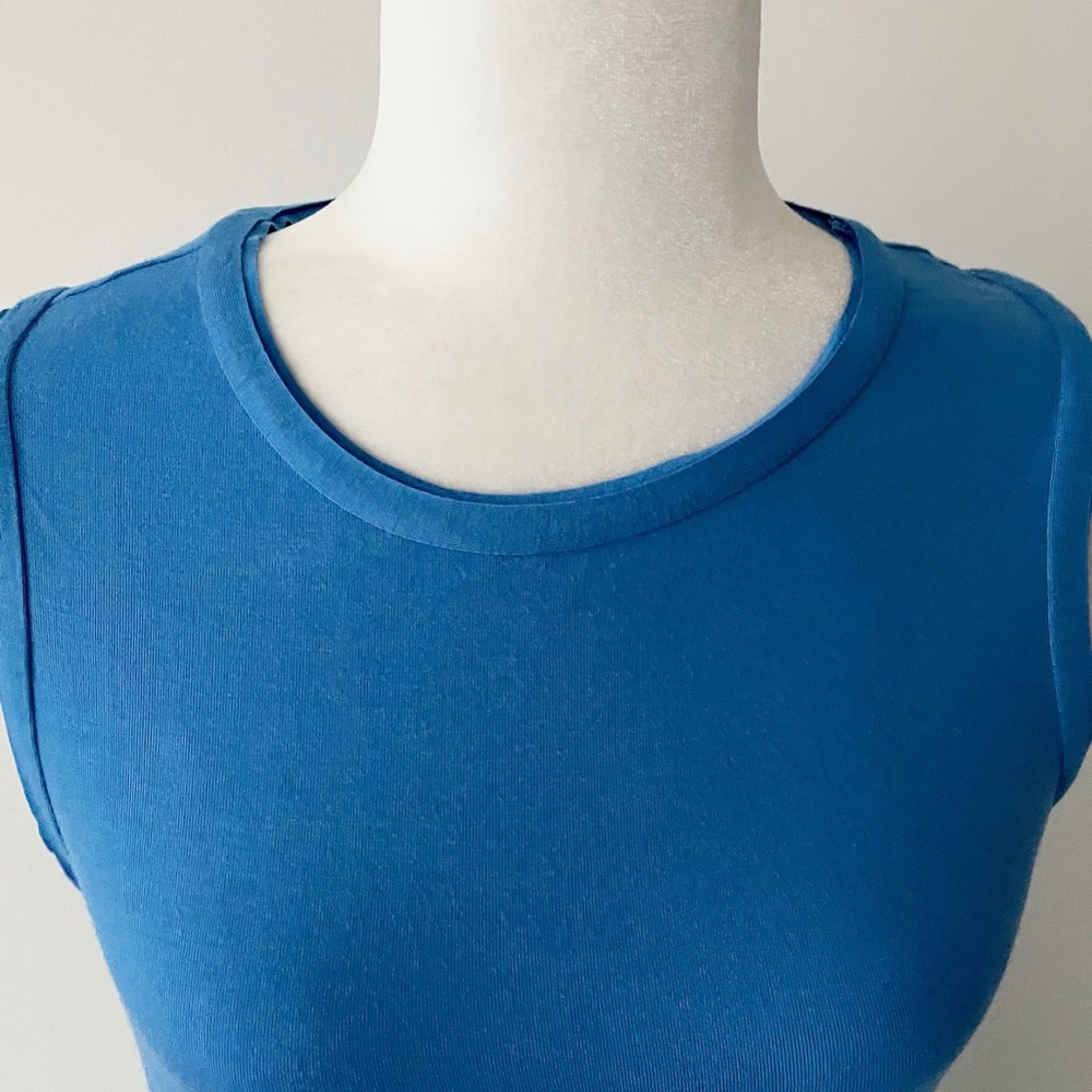 Maison Jules | Blue Ruffle Hem Sleeveless Dress *NWT* - Picture 4 of 12
